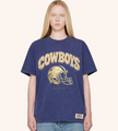 Dallas Heritage Helmet Vintage Tee – Cream on Navy