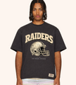 Raiders Heritage Helmet Unisex Tee – Vintage Black