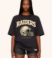Raiders Heritage Helmet Unisex Tee – Vintage Black