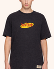 New York Vintage Crackle Tee – Faded Black