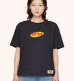 New York Vintage Crackle Tee – Faded Black
