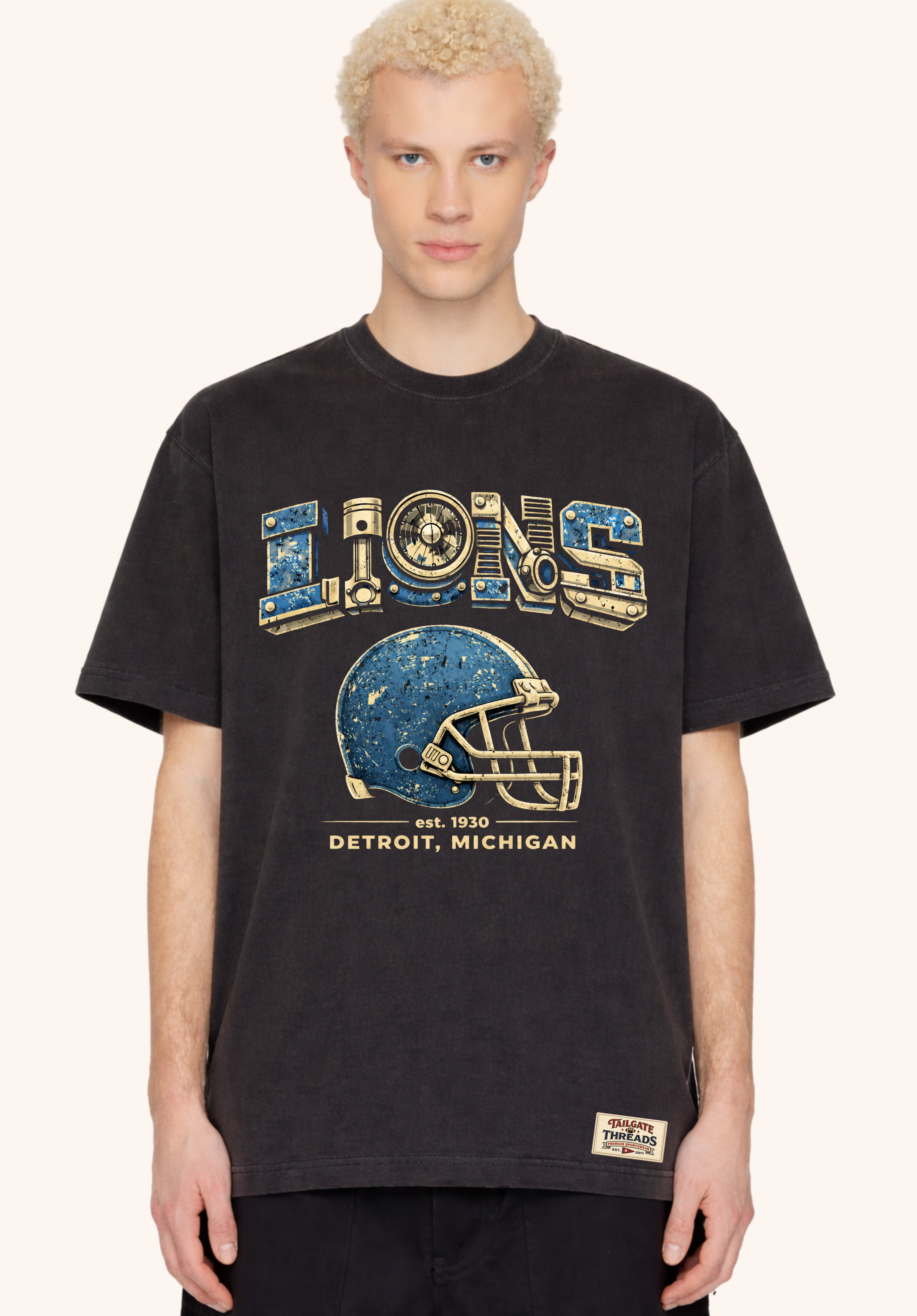 Mechanical Lions Vintage Helmet Tee
