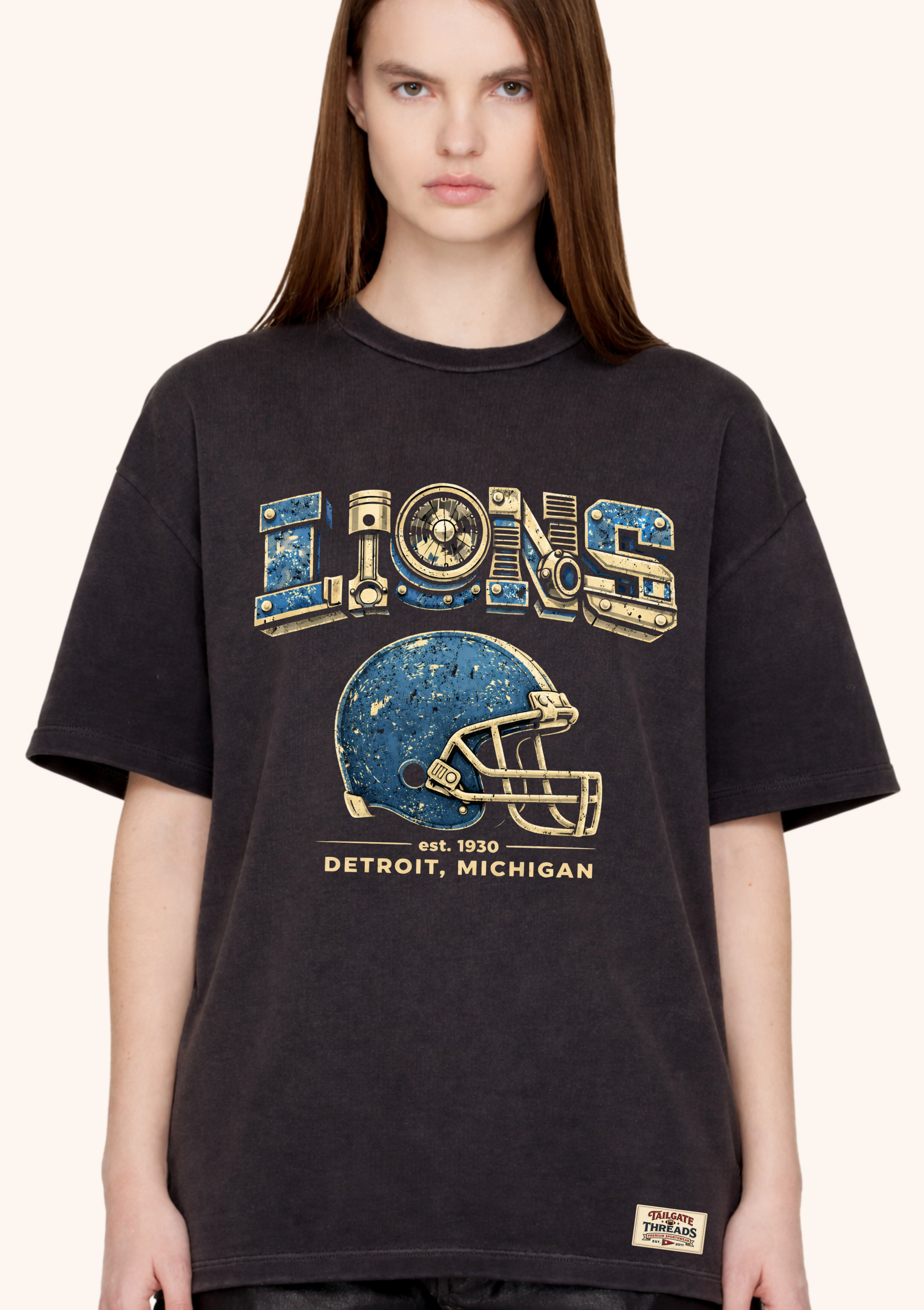 Mechanical Lions Vintage Helmet Tee