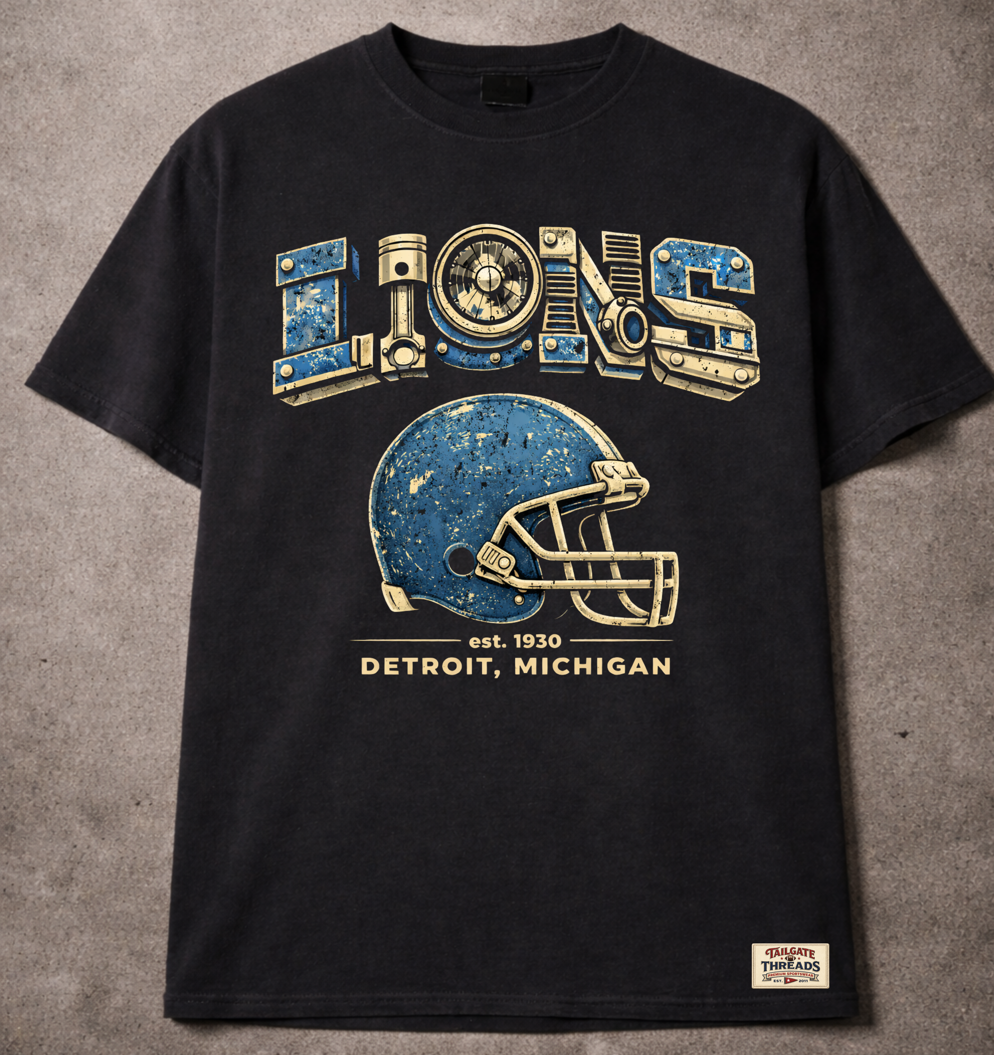 Mechanical Lions Vintage Helmet Tee