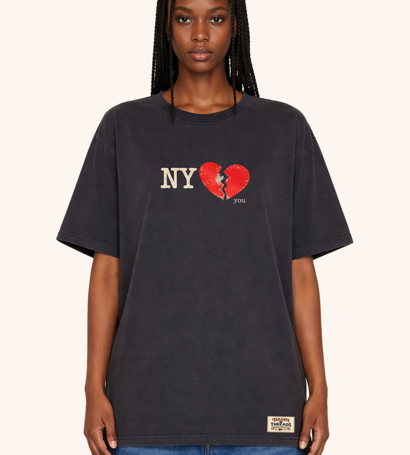 NY Heartbreak Tee – Vintage Black