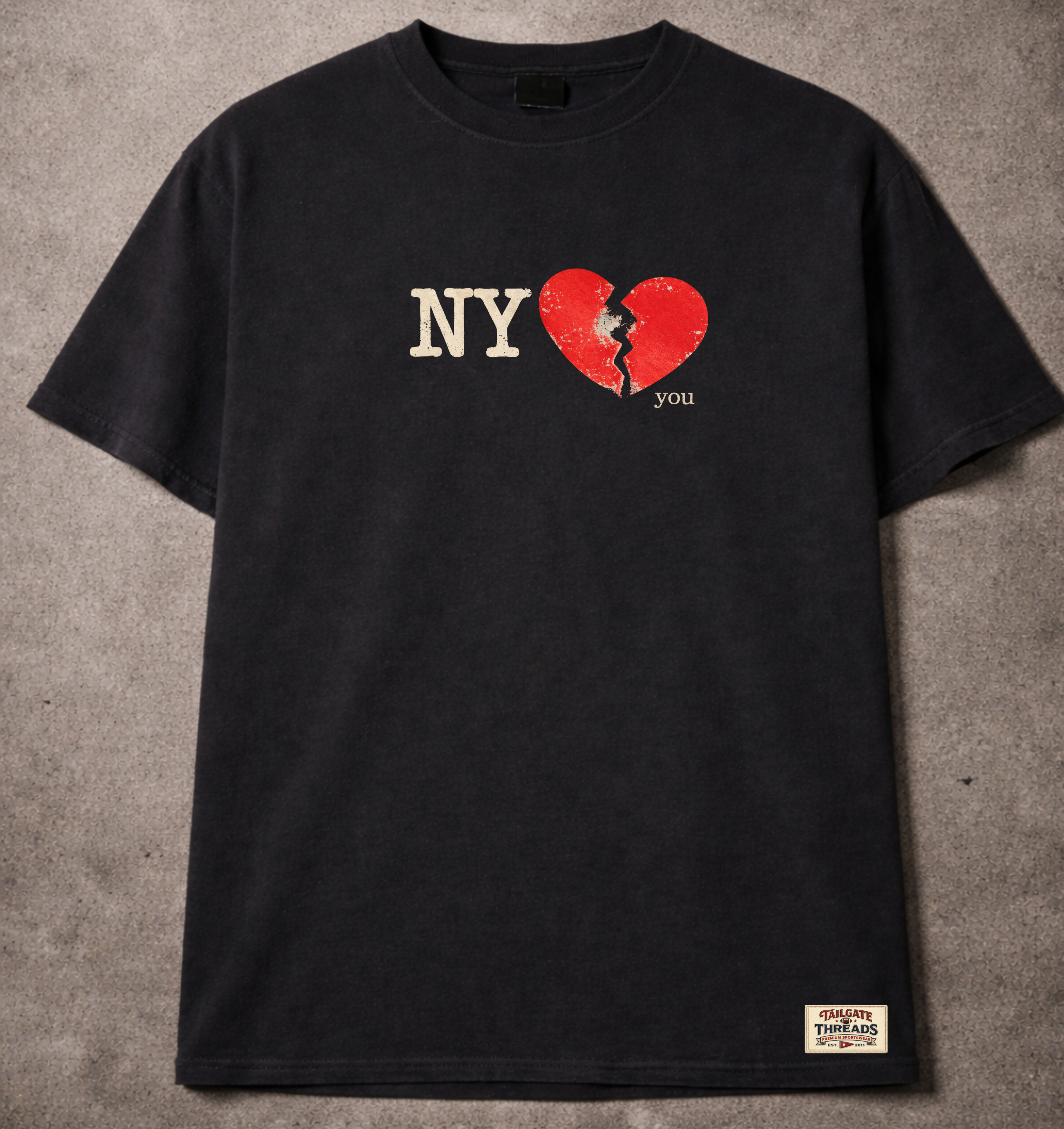NY Heartbreak Tee – Vintage Black