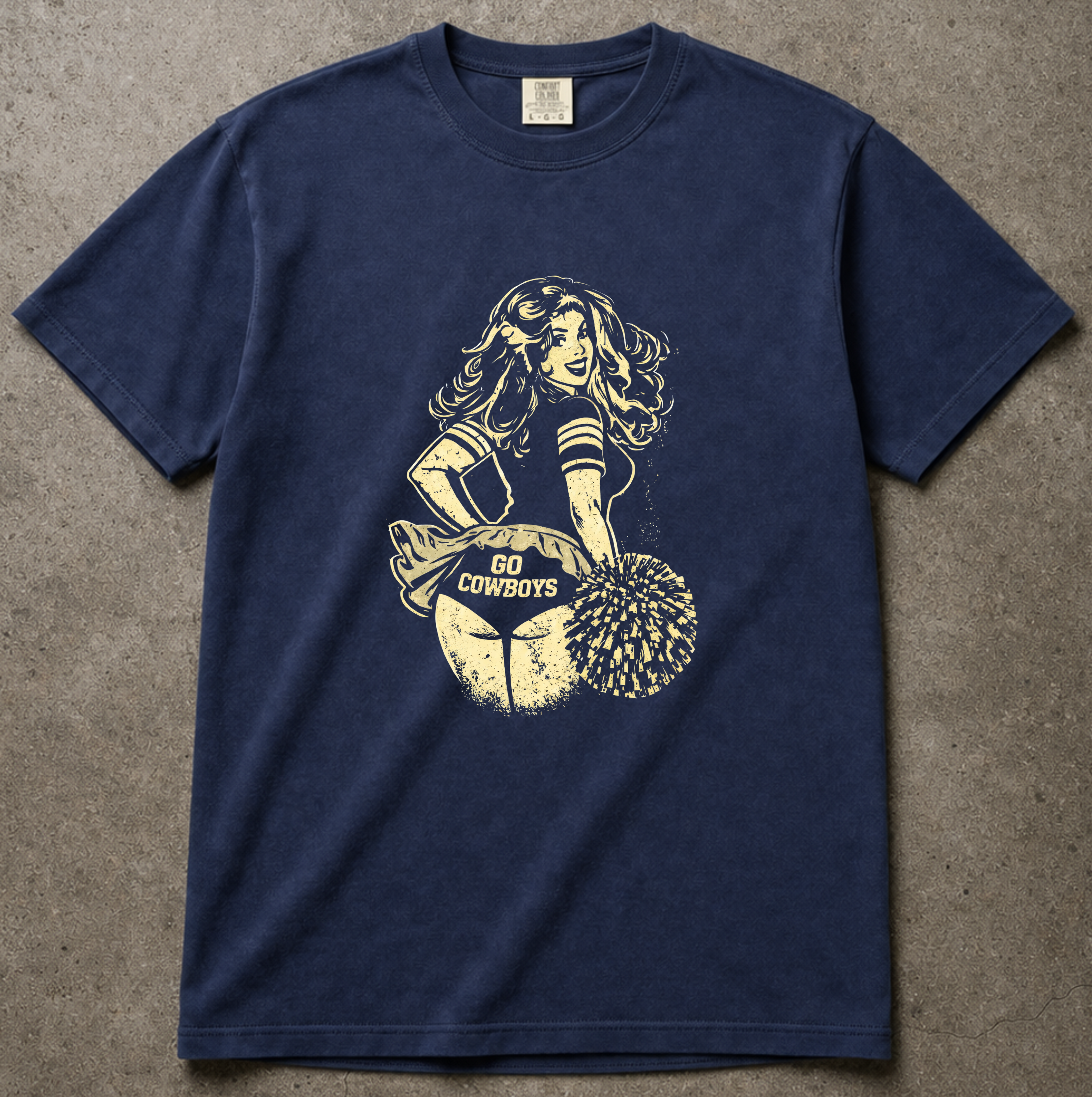 Go Cowboys Vintage Unisex Tee –  Navy