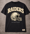 Raiders Heritage Helmet Unisex Tee – Vintage Black