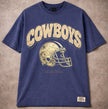 Dallas Heritage Helmet Vintage Tee – Cream on Navy